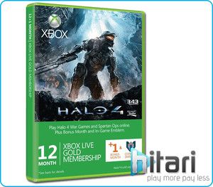 Xbox Live Halo 4 12 1 Months Card Xbox 360