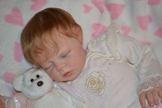 Precious Sleeping Baby Girl Chloe Reborn from Noah Kit by Reva Schick 