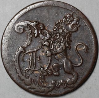 1774 Hesse Cassel Large Copper 8 Heller US Colonial Money RARE German 
