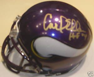 Carl Eller Signed Autographed Mini Helmet Vikings HOF