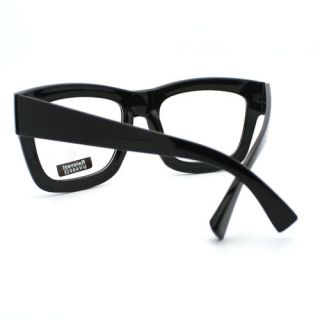 Oversized Cat Eye Wayfarer Eyeglass Frame Chic Fashion New Black Clear 