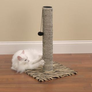 Savvy Tabby Cat Sisal Scratching Post New Wild Side