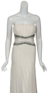 Romantic Carlos Miele Silk Strapless Evening Gown Dress $5990 42 8 New 