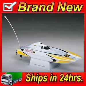 AquaCraft Mini Wildcat Catamaran Electric Boat Yellow