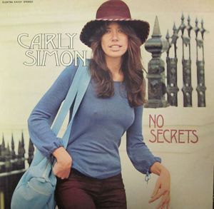 Carly Simon Vinyl LP No Secrets UK K 42127 Elektra VG VG