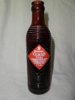 Vintage Amber Orange Crush Soda Bottle CATASAUQUA, P.A.