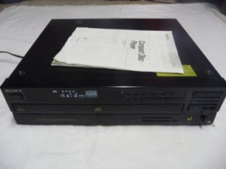 Sony ES CDP C601ES 5 Compact Disc CD Player Changer w Manual Very Nice 