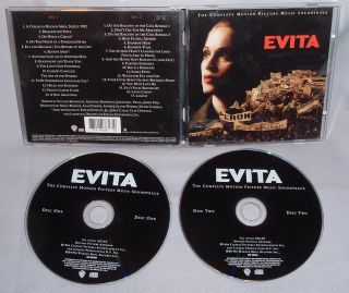 CD Soundtrack Evita 2CDs Andrew Lloyd Webber Tim Rice Mint 