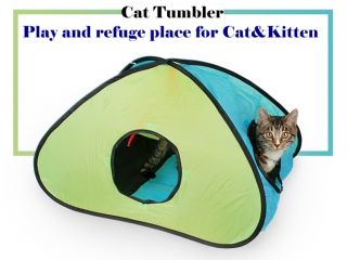 Cat Kitten Pet Play Tent Tunnel Supplies Rustling Tunnel Playground 