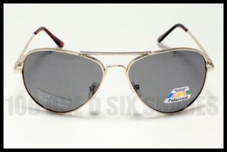 Polarized Aviator Sunglasses Gold Metal Retro Classic