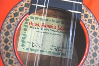 Ricrardo Sanchis Carpio Flamenco Guitar Hnos Sanchis Lopez