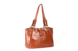   Omnia Crystal Natural Leather Cayley Women Shoulder Bag 3 Colors NEW