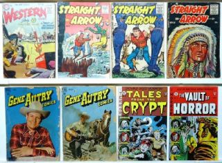 1940s 60s Comic Lot Crime Western War Cartoon 35 Books