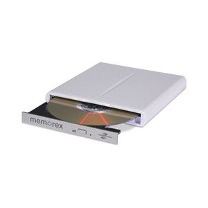 Memorex USB DVDRW External Slim CD DVD Burner Writer ROM Lightscribe 