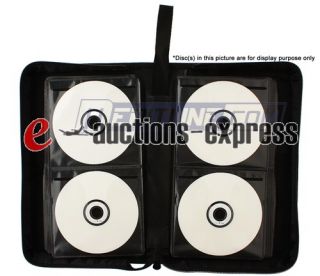 96 Disc CD DVD Wallet Storage Holder Case Bag Black Grey