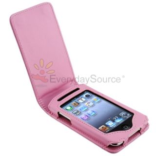 Pink Leather Case for Apple iPod Touch 3rd Generation
