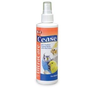 Cease Anti Feather Picking spray with aloe all birds Finch Canaries 