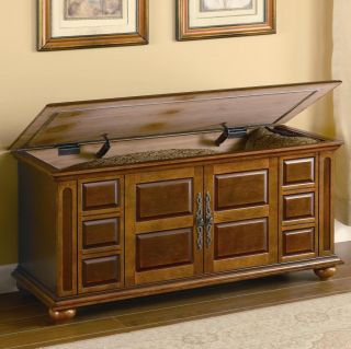 Walnut Finish Cedar Lined Storage Chest by Coaster 900062