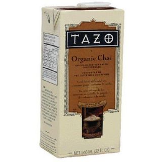 Tazo Organic Chai Spiced Black Tea Latte Concentrate Pack of 6 6x32oz 