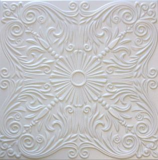 R39W White Styrofoam Glue Up Texture 20x20 Ceiling Tiles