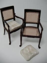 Dollhouse Miniature Famous Furniture 6800 Cane Chairs