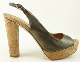 Castaner Morena Bronze Metallic Womens Designer Shoes Platform Cork 
