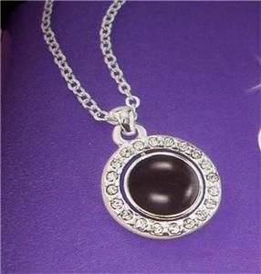 Avon Celinda Reversible Collection  Necklace  Black New