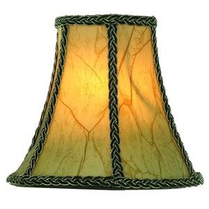 Larger Chandelier Shade Clip on Mini Lampshade in Aged European 