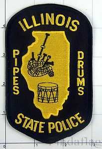   State Police Pipes and Drums Bagpipes Scottish Irish Patch