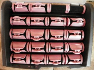   COLLECTION 20 HEATED HOT ROLLERS CURLERS WITH CLIPS (2 clips missing