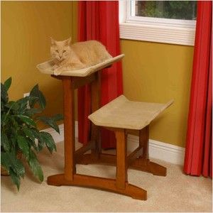 Mr Herzhers Craftsman Series Double Seat Cat Perch
