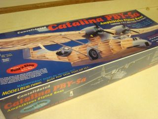 Guillows Catalina PBY 5A Amphibious Flying Boat Balsa Model Kit SEALED 
