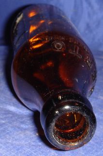 RP1008 Vtg Certo Brown Glass Bottle