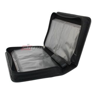 Leather Capacity CD DVD 80 VCD Wallet Case Storage Bag Music Album 