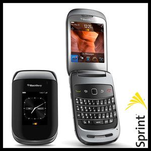   Blackberry Style 9670 Black Sprint QWERTY CDMA Flip Smartphone
