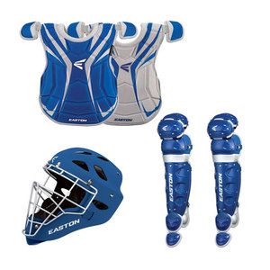 Easton Rival Home Road Adult Baseball Catchers Gear Package Royal