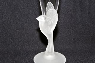 Sasaki Crystal Wings Dove Fluted Champagne Glasses