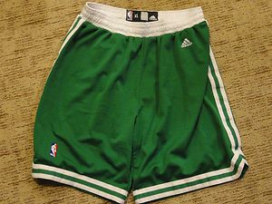 Boston Celtics Authentics Adidas Shorts Size XL Green/White