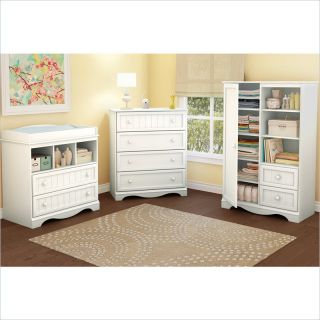 changing table in white finish 5144 the south shore handover changing 