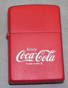 Unused Coca Cola ZIPPO Advertising Cigarette Lighter Coke In Box