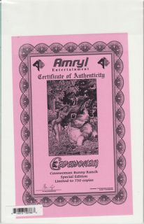 You are bidding on Cavewoman Bunny Ranch Budd Root Variant with COA 