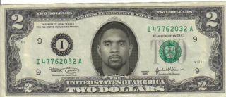 Green Bay Packers Charles Woodson $2 Dollar Bill Mint RARE $1 Oakland 