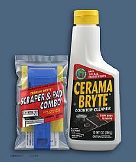 Cerama Bryte Cooktop Cleaning Kit 10oz Scraper Pad