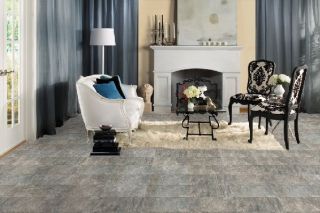 Quick Step Quadra Charcoal Gray Laminate Flooring