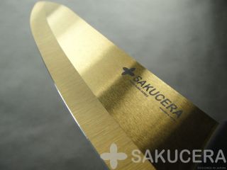   Ceramic Knife 5 6 Set Titanium Gold Santoku Knives