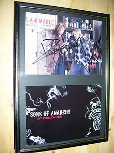Hand Signed Sons of Anarchy Charlie Hunnam Katey Sagal COA