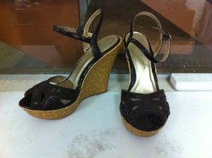 Charlotte Russe Brown Wedge Sandals Size 7