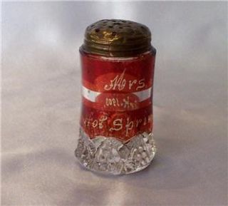   AND PEPPER SHAKERS   CEDAR POINT, O.   HOT SPRINGS, ARK 1903