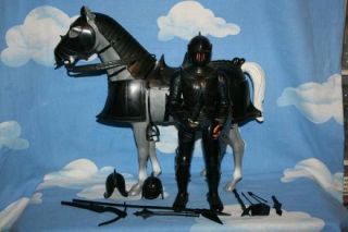 Marx 12 inch Sir Cedric The Black Knight with Horse