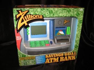   SAVINGS GOAL ATM BANK ~ Works with Real Money ~ Great Gift Idea